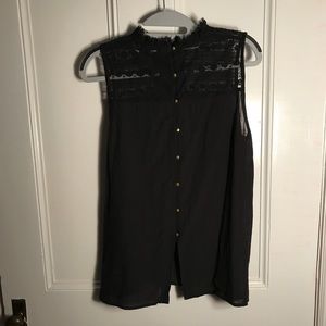 Collared Button Up Tank